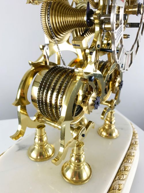 fig 4. A fine quality double fusee skeleton clock, c.1840