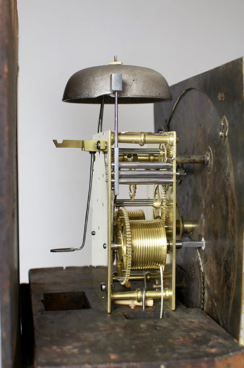 fig 3. Whitehurst Of Congleton Oak Long Case / Grandfather Clock C.1750