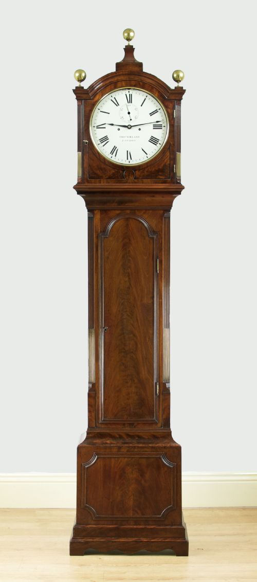 Thomas Wieland of London Georgian Mahogany Long Case / Grandfather Clock.