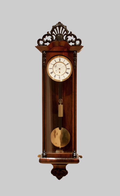 fig 1. A Fine Quality Biedermeier Vienna Regulator Wall Clock