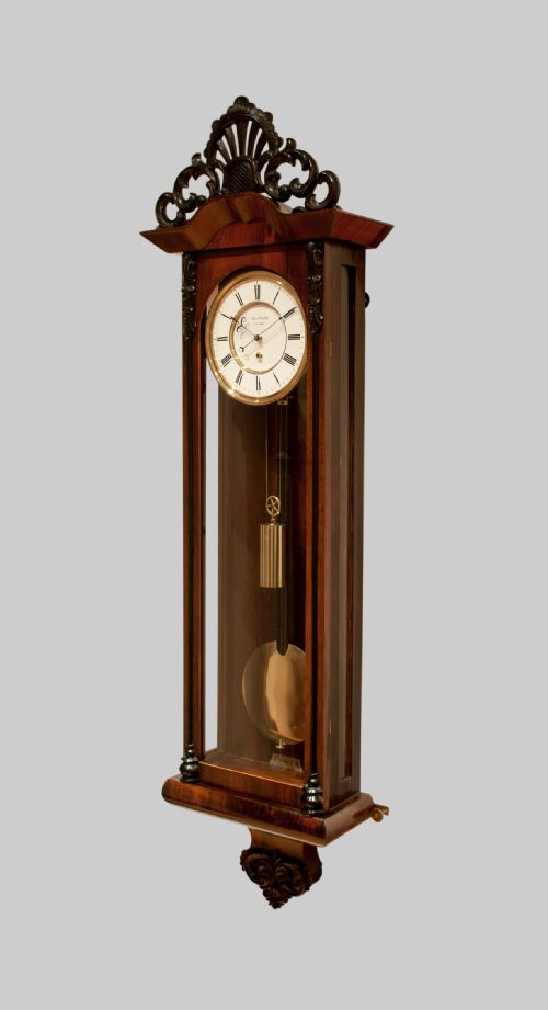 fig 2. A Fine Quality Biedermeier Vienna Regulator Wall Clock
