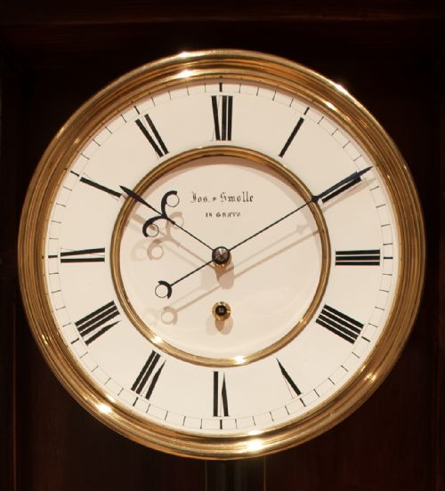 fig 3. A Fine Quality Biedermeier Vienna Regulator Wall Clock