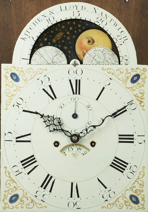 fig 4. Kitchen & Lloyd Of Nantwich Georgian Mahogany Long Case / Grandfather Clock.