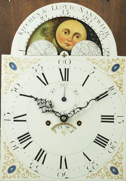 fig 5. Kitchen & Lloyd Of Nantwich Georgian Mahogany Long Case / Grandfather Clock.