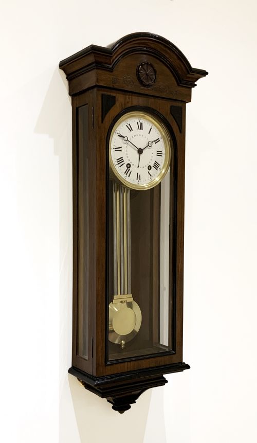 fig 1. A fine quality 14 day regulator wall clock c.1870.