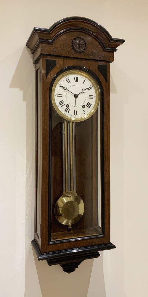 fig 2. A fine quality 14 day regulator wall clock c.1870.