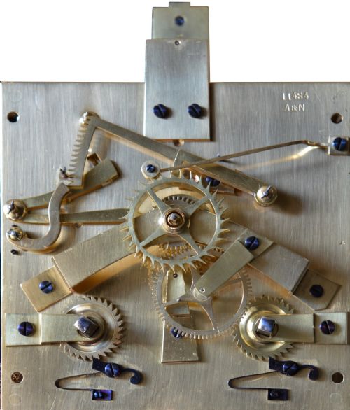 fig 8. A fine quality 14 day regulator wall clock c.1870.