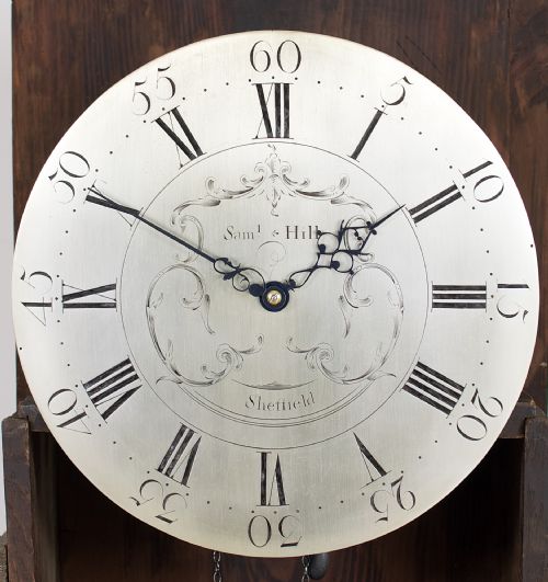 fig 1. Samuel Hill, Sheffield, Georgian Mahogany Long Case / Grandfather Clock.