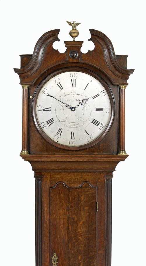 fig 7. Samuel Hill, Sheffield, Georgian Mahogany Long Case / Grandfather Clock.