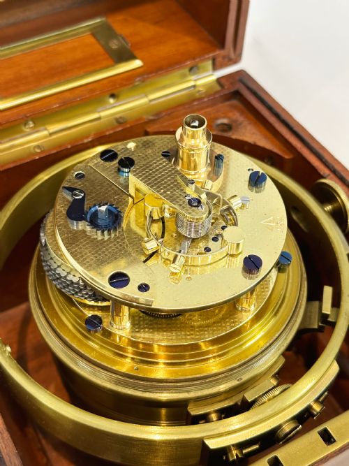 fig 2. A Fully Serviced Two Day Marine Chronometer by Kullberg Of London c.1916.