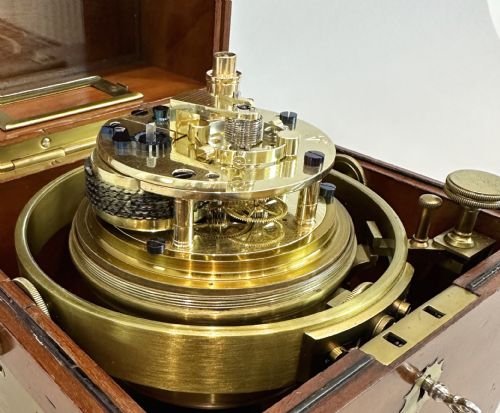 fig 3. A Fully Serviced Two Day Marine Chronometer by Kullberg Of London c.1916.