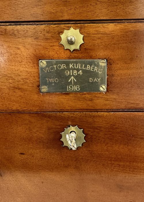 fig 7. A Fully Serviced Two Day Marine Chronometer by Kullberg Of London c.1916.