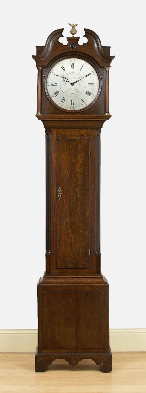 Samuel Hill, Sheffield, Georgian Mahogany Long Case / Grandfather Clock.