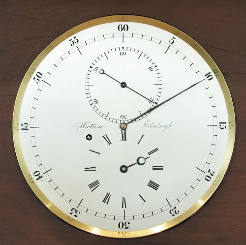 fig 4. Hutton Edinburgh, Mahogany Regulator / Long Case / Grandfather Clock C. 1860