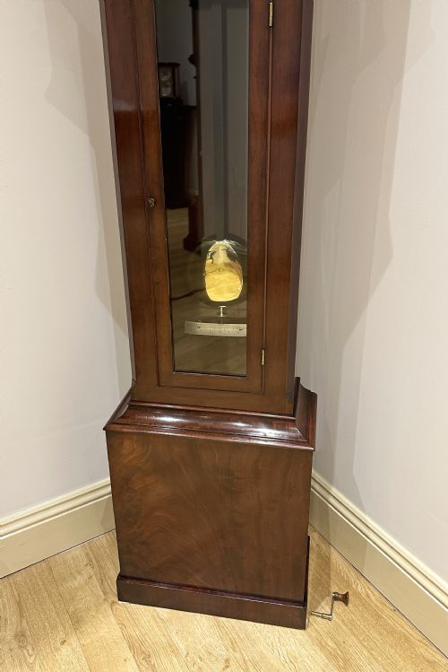 fig 7. Hutton Edinburgh, Mahogany Regulator / Long Case / Grandfather Clock C. 1860