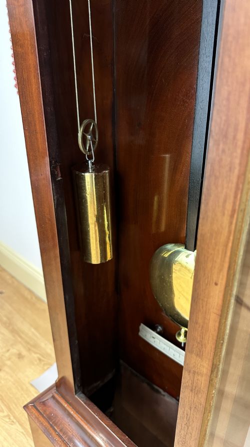 fig 8. Hutton Edinburgh, Mahogany Regulator / Long Case / Grandfather Clock C. 1860