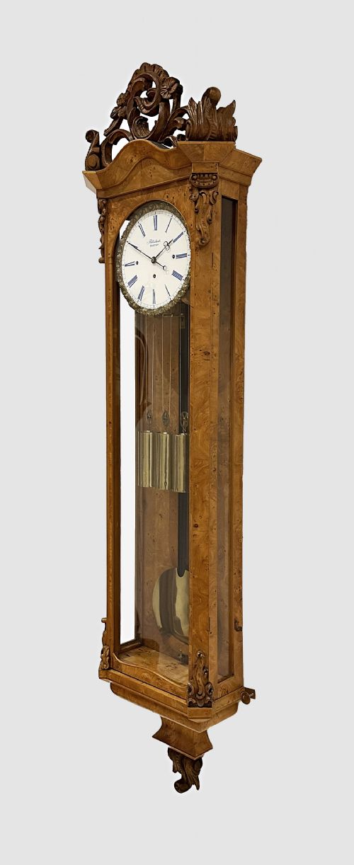 fig 2. A Biedermeier Grande Sonnerie Vienna Regulator Wall Clock, Circa 1850.