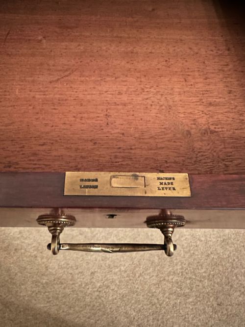 fig 9. Mahogany Inlaid Roll Top / Cylinder Desk By Maple And Co London C.1890.