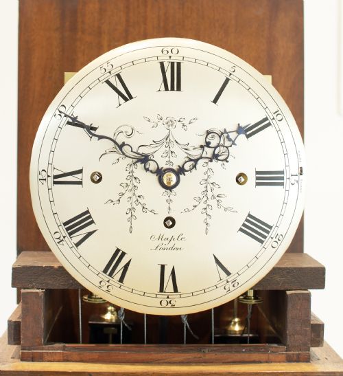 fig 2. Quarter Chiming Walnut Long Case / Longcase / Grandfather / Grandmother clock by Maple of London.