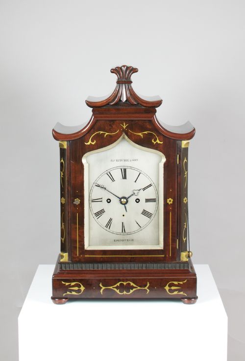 A Fine Quality Bracket / Mantel / Wall Clock by James Ritchie of Edinburgh