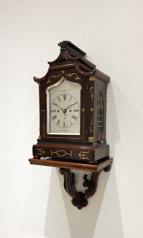 fig 1. A Fine Quality Bracket / Mantel / Wall Clock By James Ritchie of Edinburgh