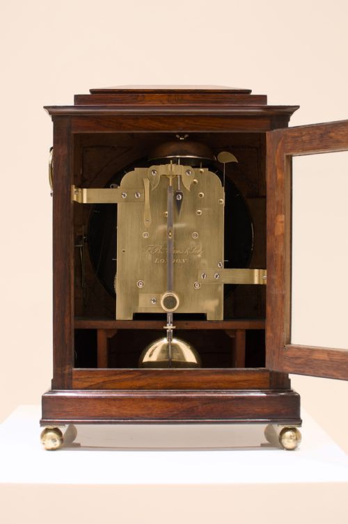 fig 2. A Regency Bracket Clock By F B Adams Of London, With Wall Bracket.