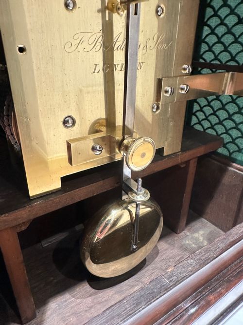fig 4. A Regency Bracket Clock By F B Adams Of London, With Wall Bracket.