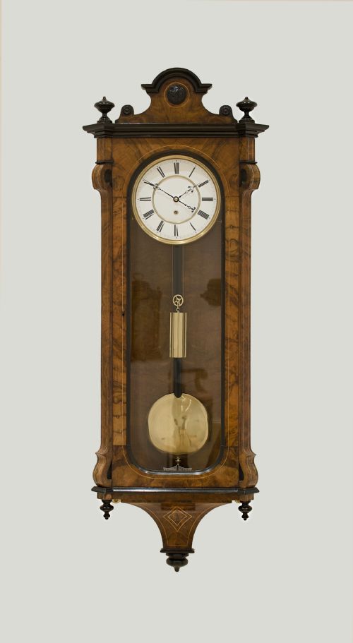 A Lenzkirch Vienna Regulator Wall Clock, Circa 1861.