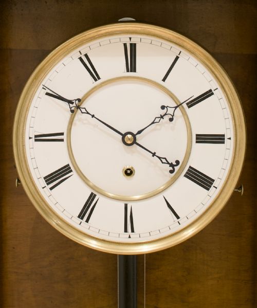 fig 6. A Lenzkirch Vienna Regulator Wall Clock, Circa 1861.