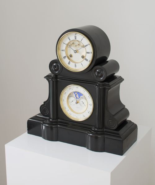 A FRENCH PERPETUAL CALENDAR MANTEL CLOCK C1870 - ADDITIONAL PHOTO 2