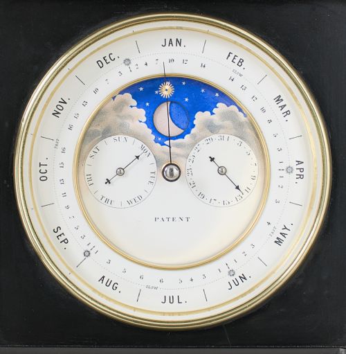 A FRENCH PERPETUAL CALENDAR MANTEL CLOCK C1870 - ADDITIONAL PHOTO 3