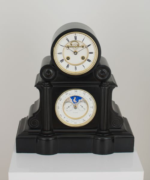 A FRENCH PERPETUAL CALENDAR MANTEL CLOCK C1870 - ADDITIONAL PHOTO 5