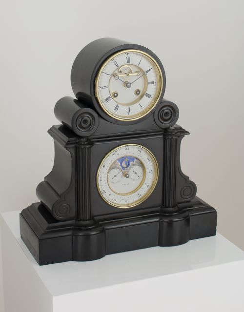 A FRENCH PERPETUAL CALENDAR MANTEL CLOCK C1870 - ADDITIONAL PHOTO 9