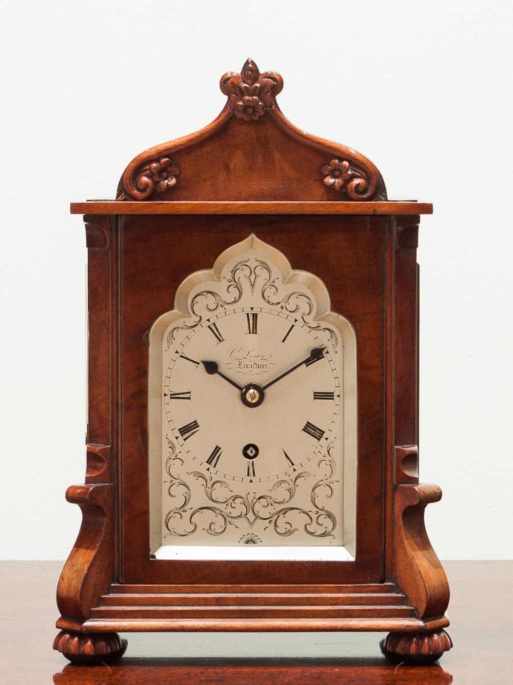 Small Mahogany Mantel Clock By C Lowe London Circa 1835
