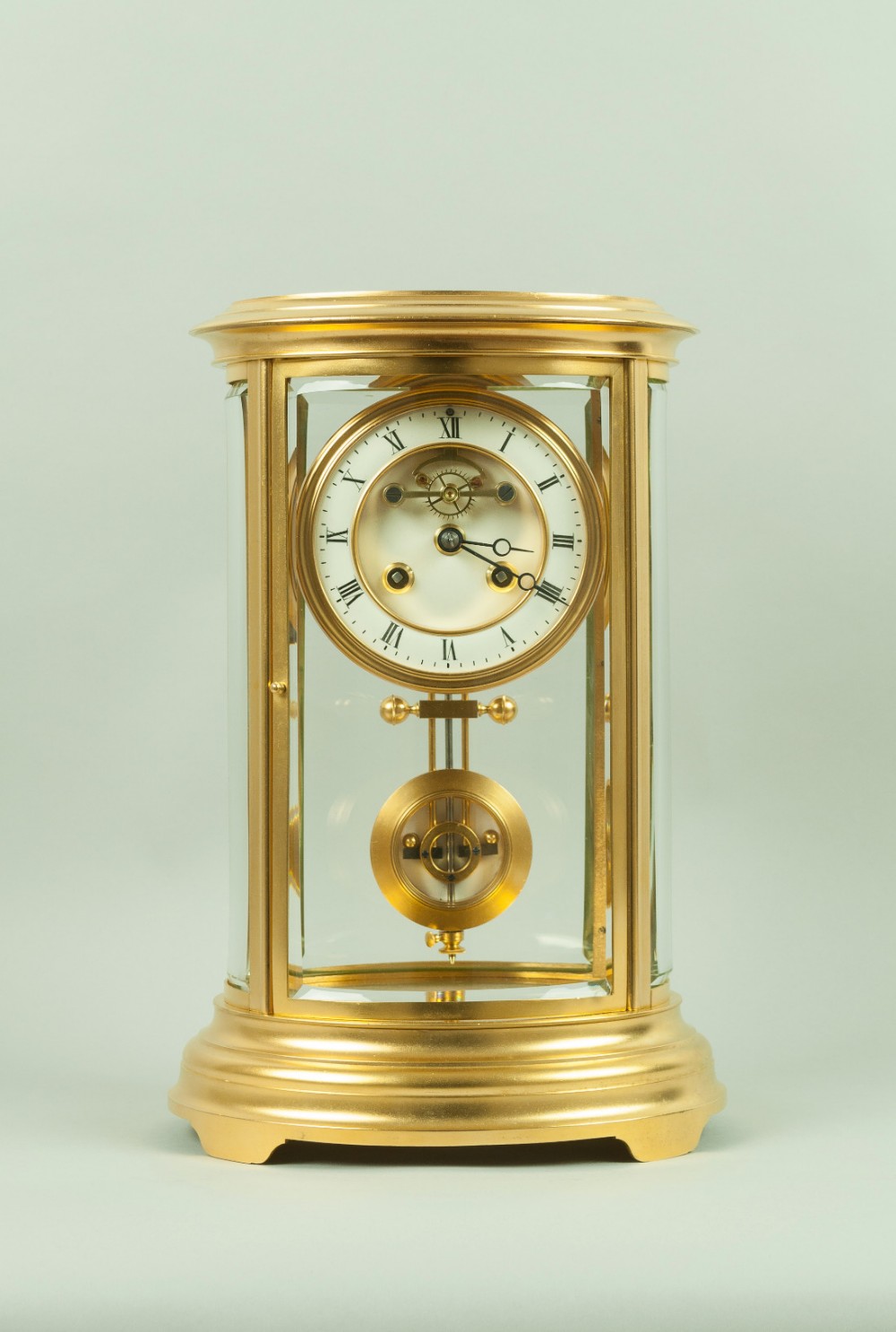 Oval French Mantel Clock - circa 1890
