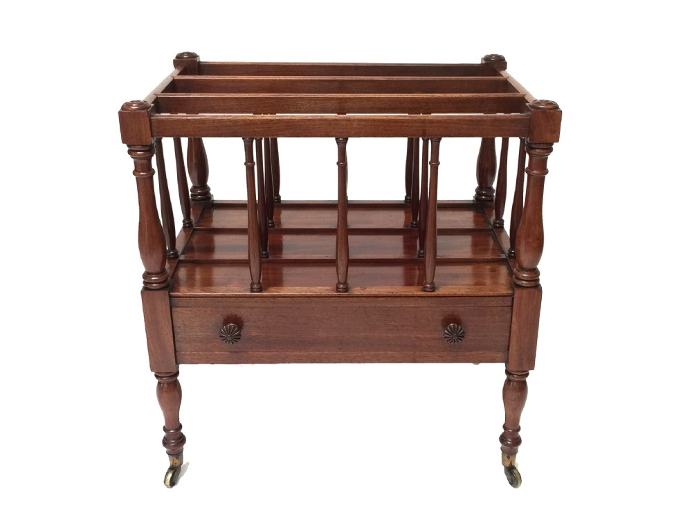 A Fine Quality Mahogany Canterbury Circa 1830 View V