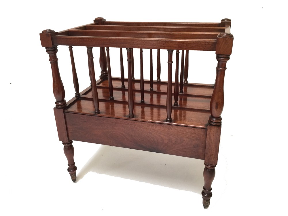 A Fine Quality Mahogany Canterbury Circa 1830 View IV