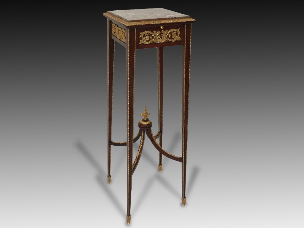 A French Mahogany & Ormolu Mounted Stand, circa 1880.