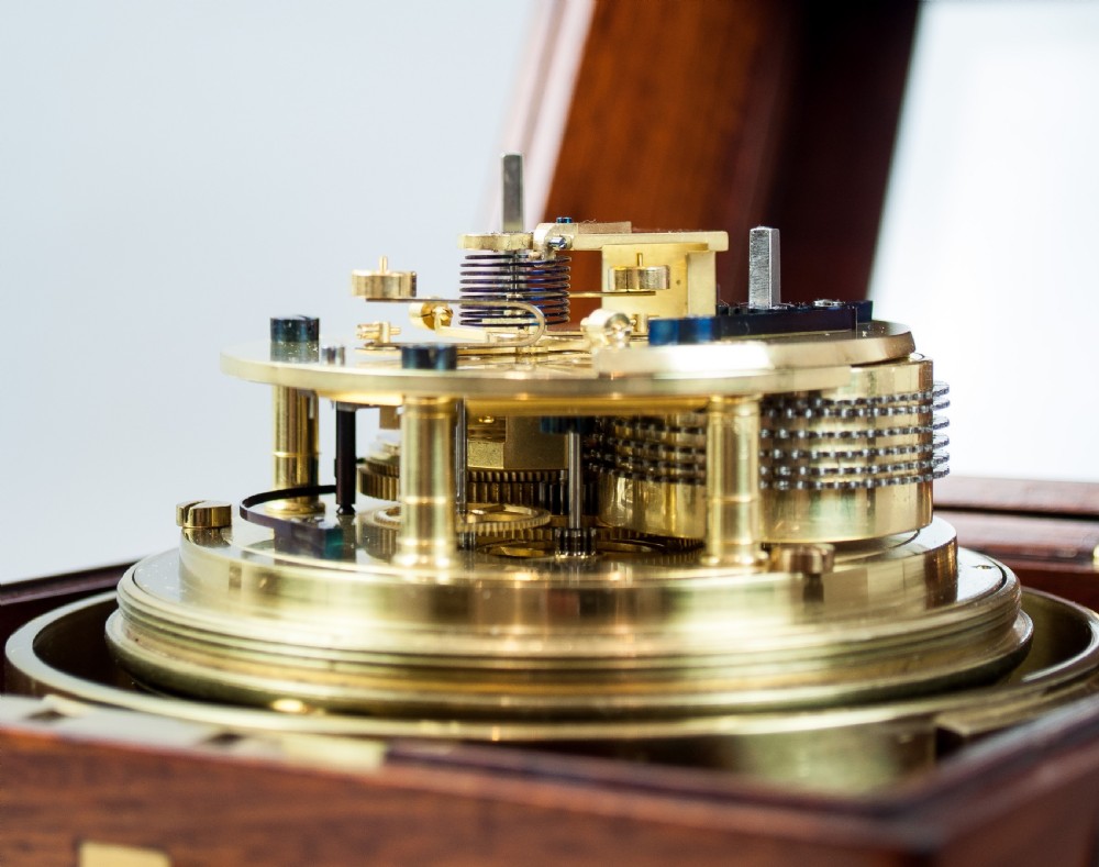 Marine Chronometer by EJ Dent Of London With Staple Balance, Circa 1850. View V
