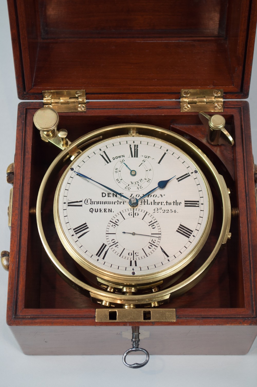 Marine Chronometer by EJ Dent Of London With Staple Balance, Circa 1850. View VIII