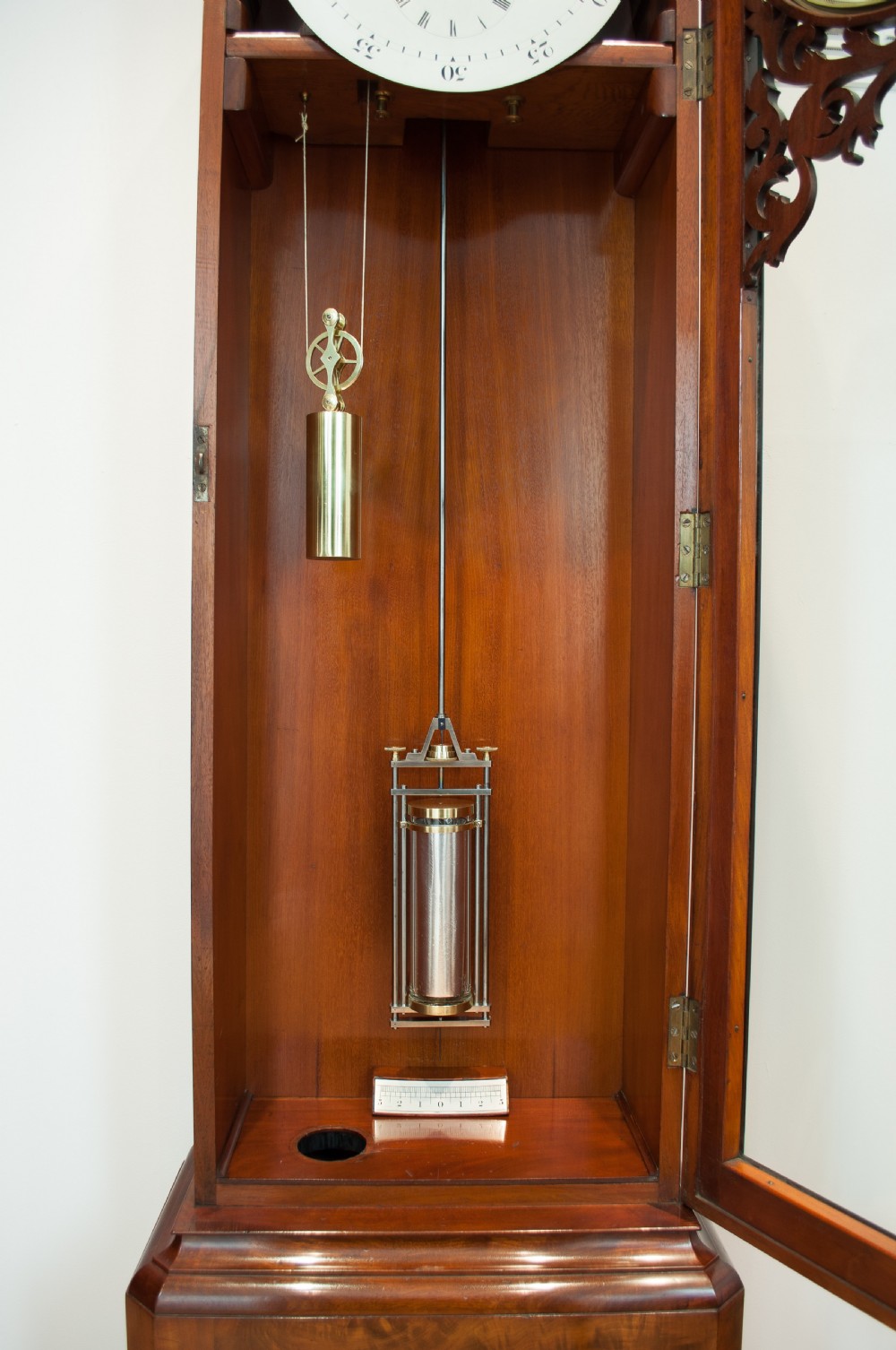 A Flame Mahogany Precision Regulator Longcase Clock c.1860 View VII
