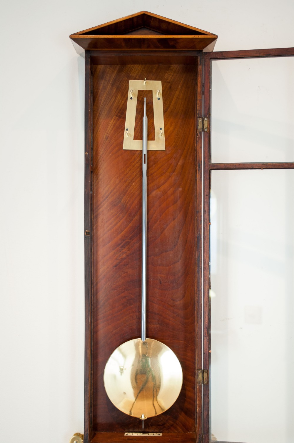 A fine Quality Austrian 'Dachluhr' Regulator Wall Clock, c.1840. View IX