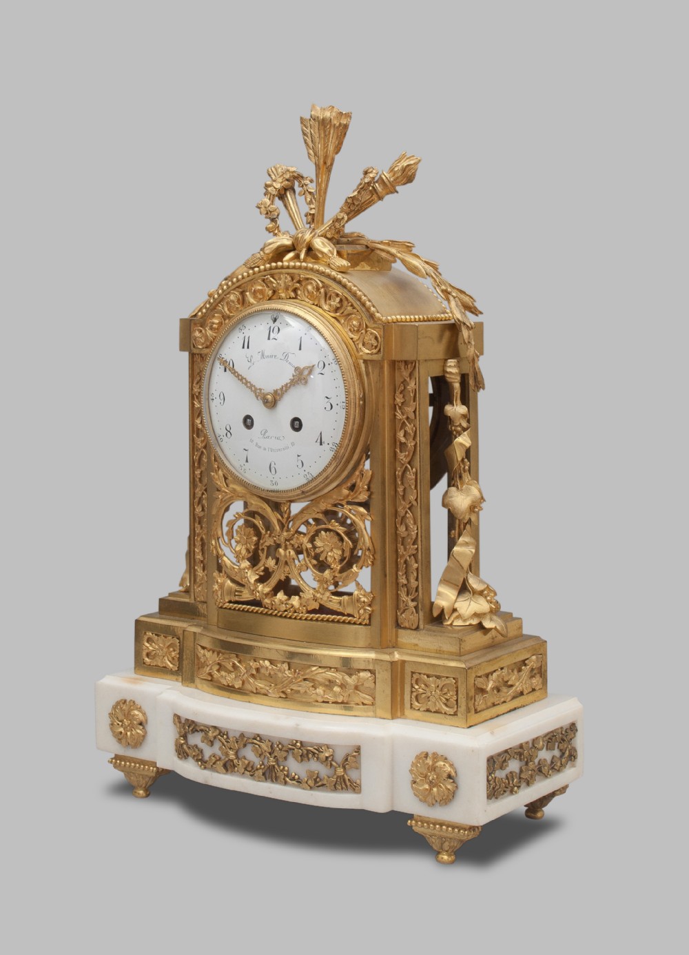 A Louis XVI Style French Mantel Clock, Circa 1880. 