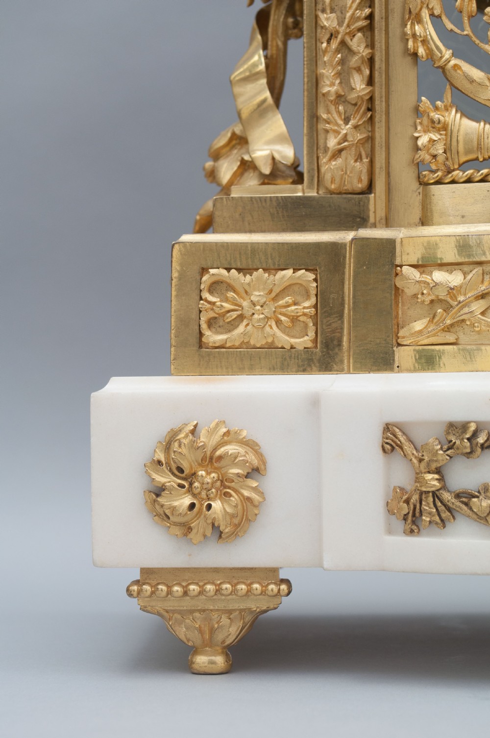A Louis XVI Style French Mantel Clock, Circa 1880.  View V