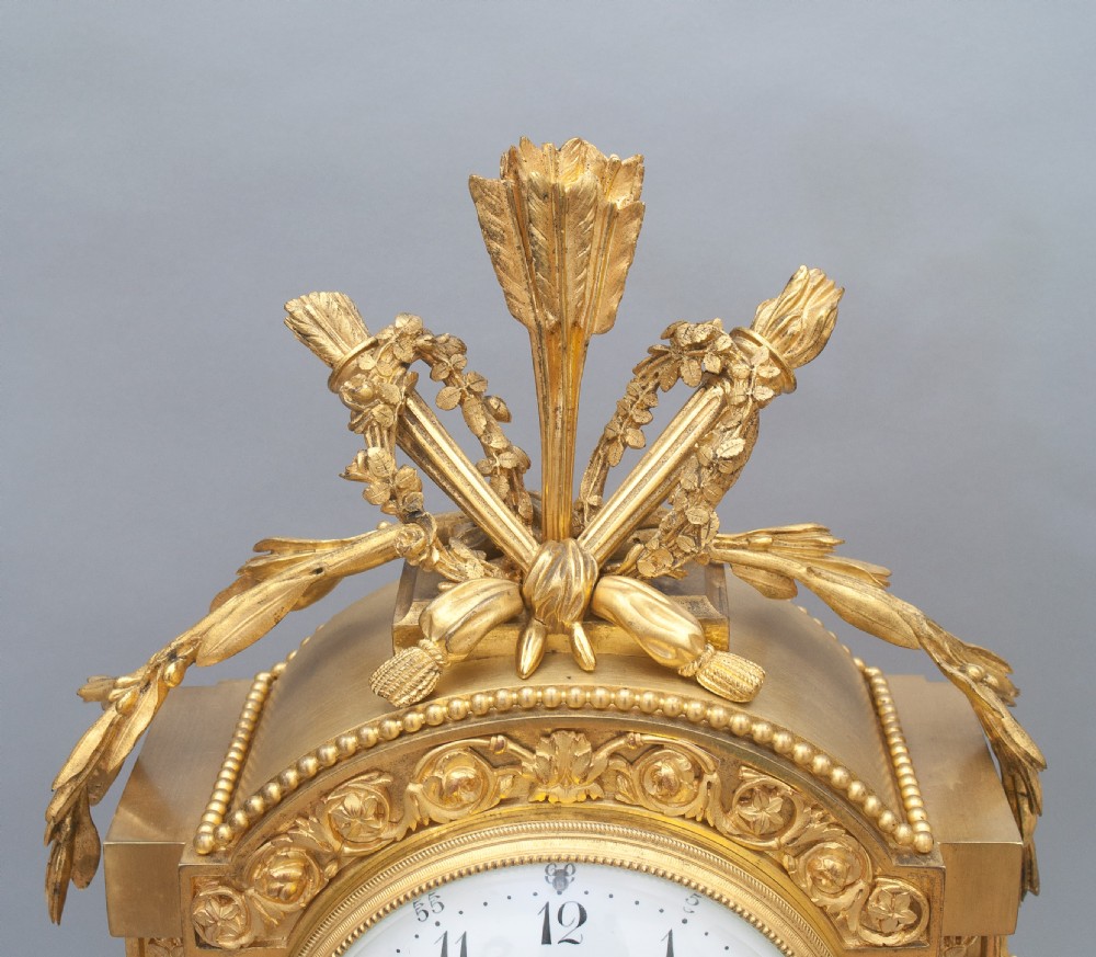 A Louis XVI Style French Mantel Clock, Circa 1880.  View X