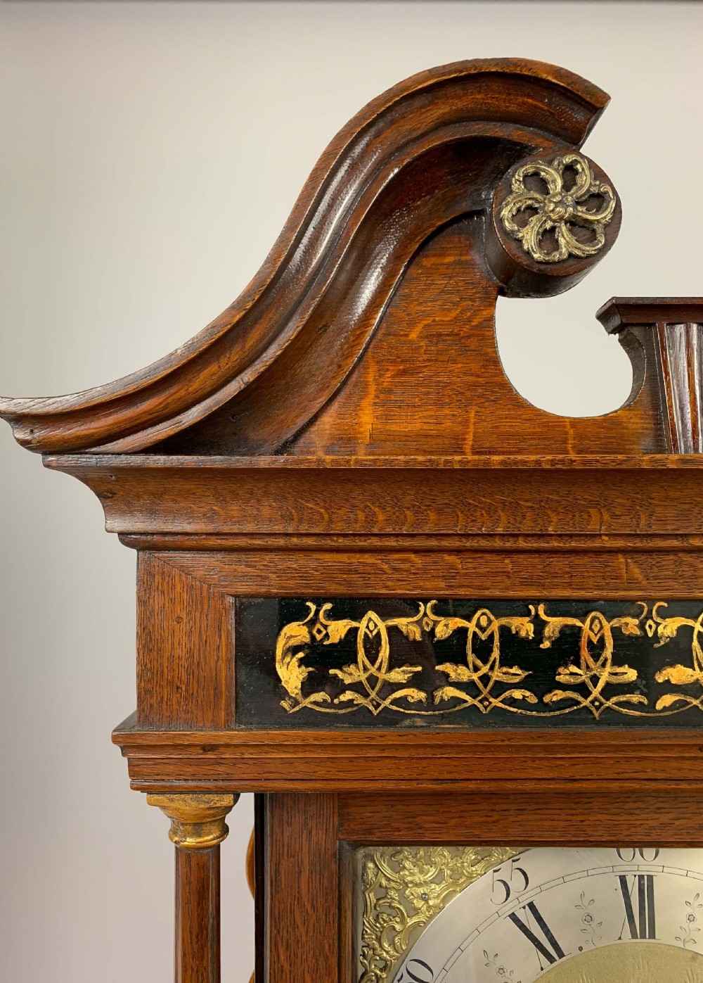 Lawson Of Keighley Oak Long case / Grandfather Clock c.1765 View VII
