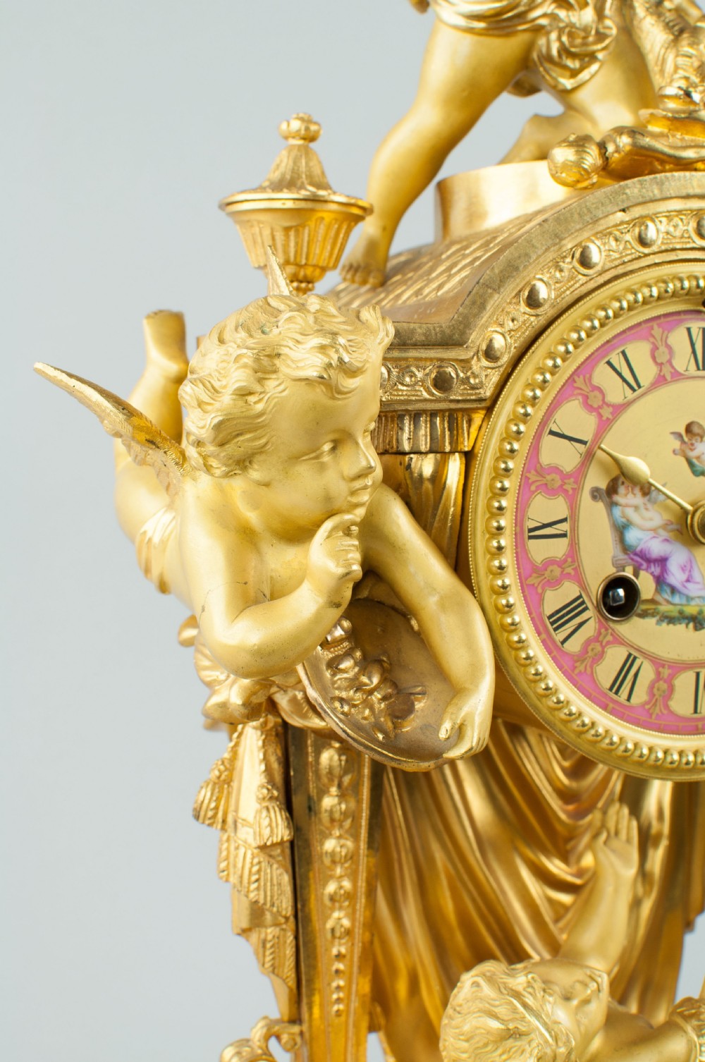 A Fine Quality Ormolu French Mantel Clock (Henri Marc Paris, C. 1870) View IV