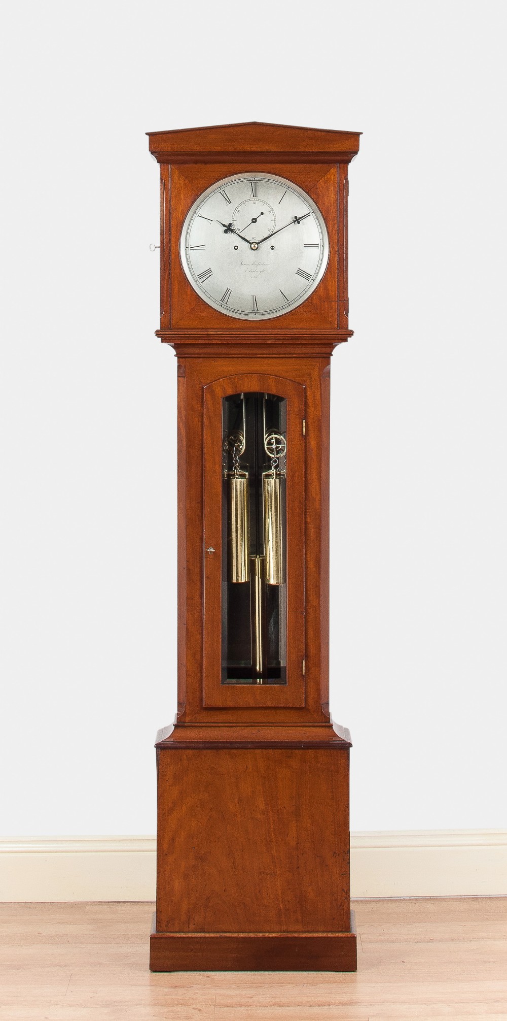 James Macfarlane Of Edinburgh Longcase / Grandfather / Regulator Clock C.1865