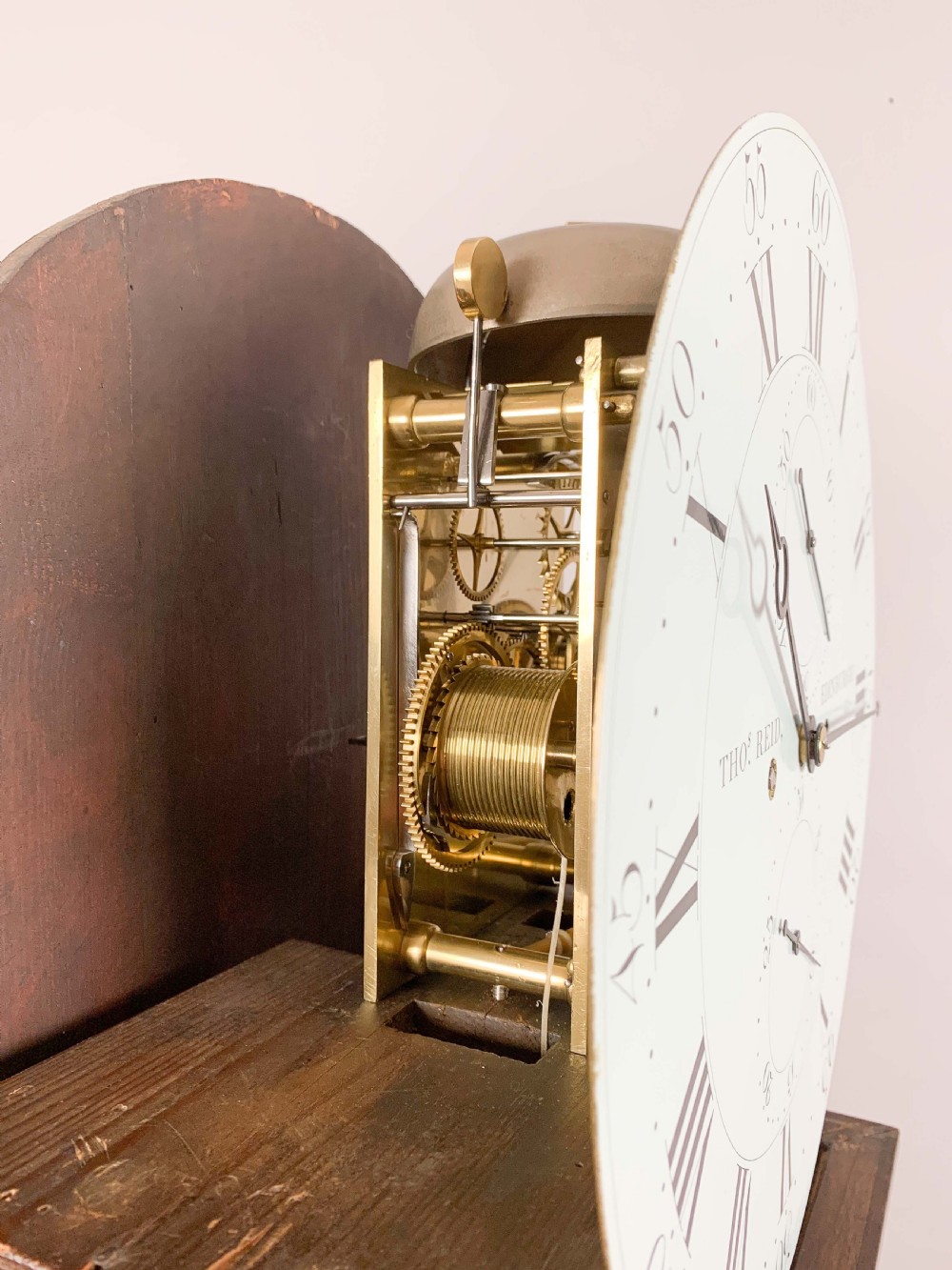 
Thomas Reid of Edinburgh,  mahogany longcase / grandfather clock c.1790 View IV