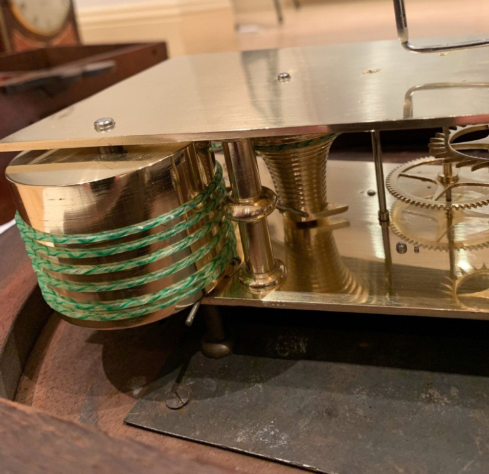 A fine quality 8 day English fusee timepiece trunk dial wall clock by James Hargraves of Bawtry circa 1820 View III